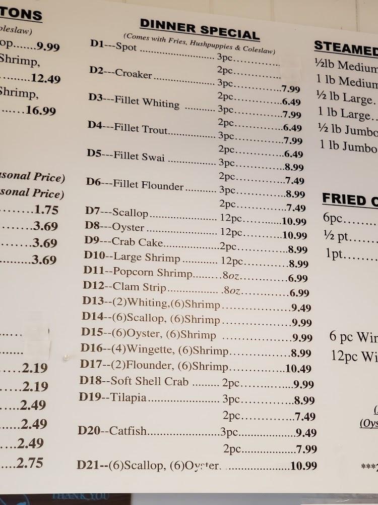 Tony Crab & Seafood Menu image 3